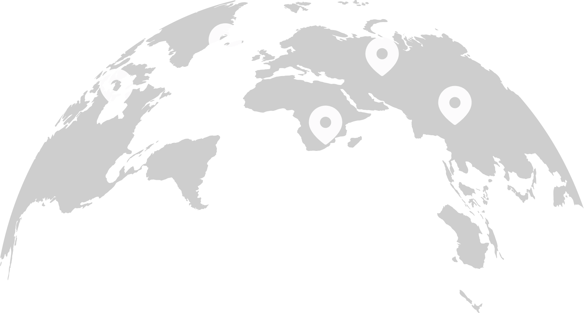 Map showing our international reach